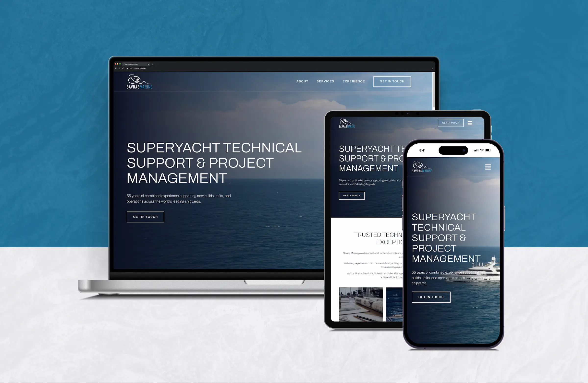 Website we built for Savras Marine